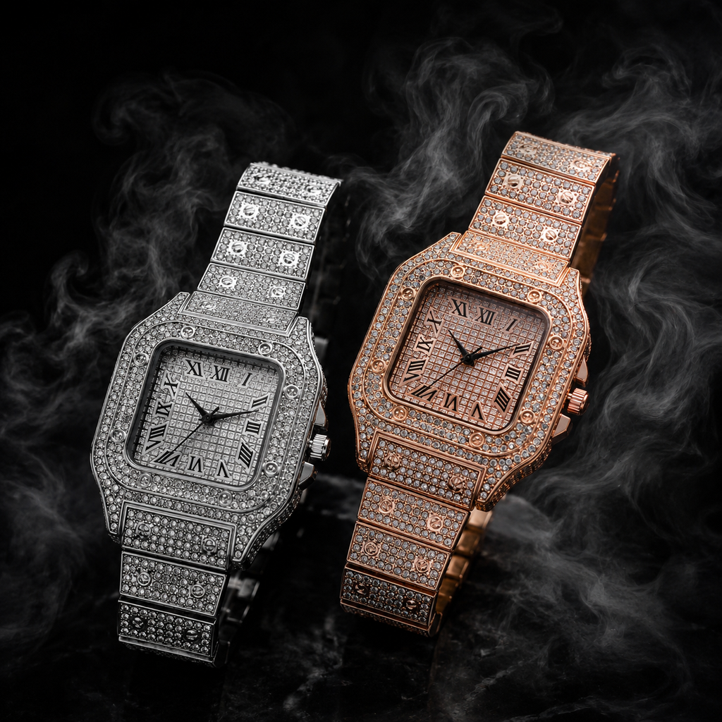 Classic Luxury Business Men's Steel Strap Square Roman Scale Rhinestone Quartz Watch Lesiure Male Wristwatch Relogio Masculino