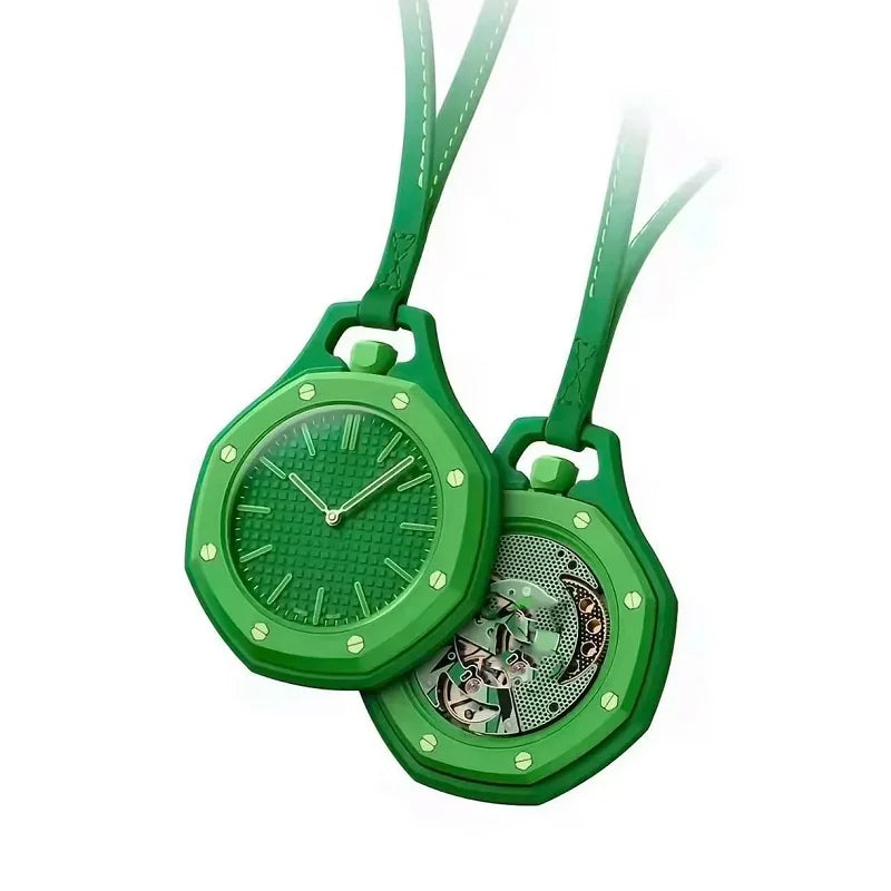 2026 New Hot Pocket /*Watch *Octagonal Pop Style Neck Quartz Movement Candy Color Quartz Watch Color Niche Personality Removable
