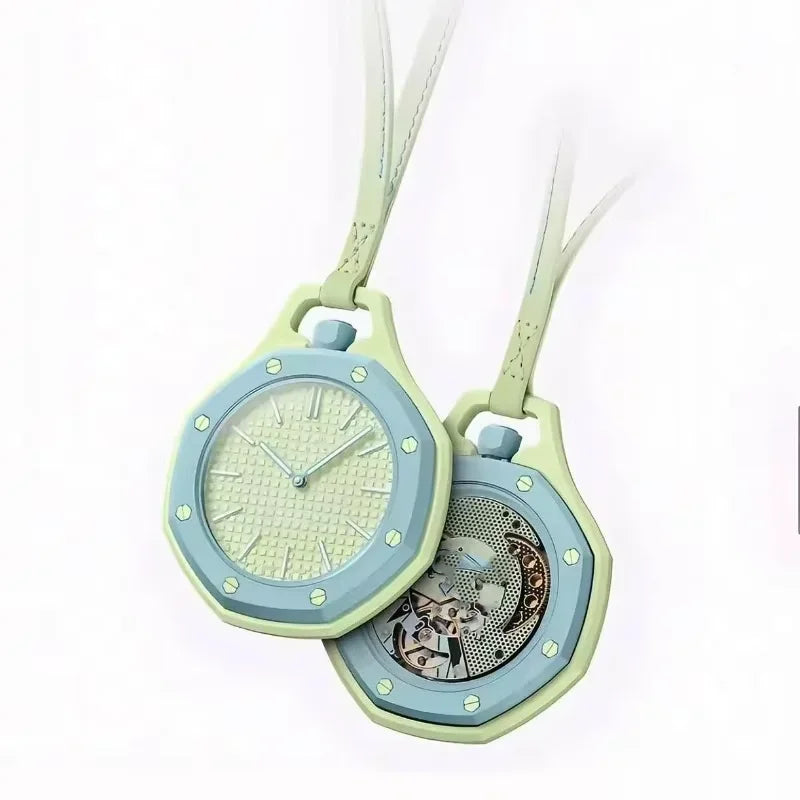 2026 New Hot Pocket /*Watch *Octagonal Pop Style Neck Quartz Movement Candy Color Quartz Watch Color Niche Personality Removable