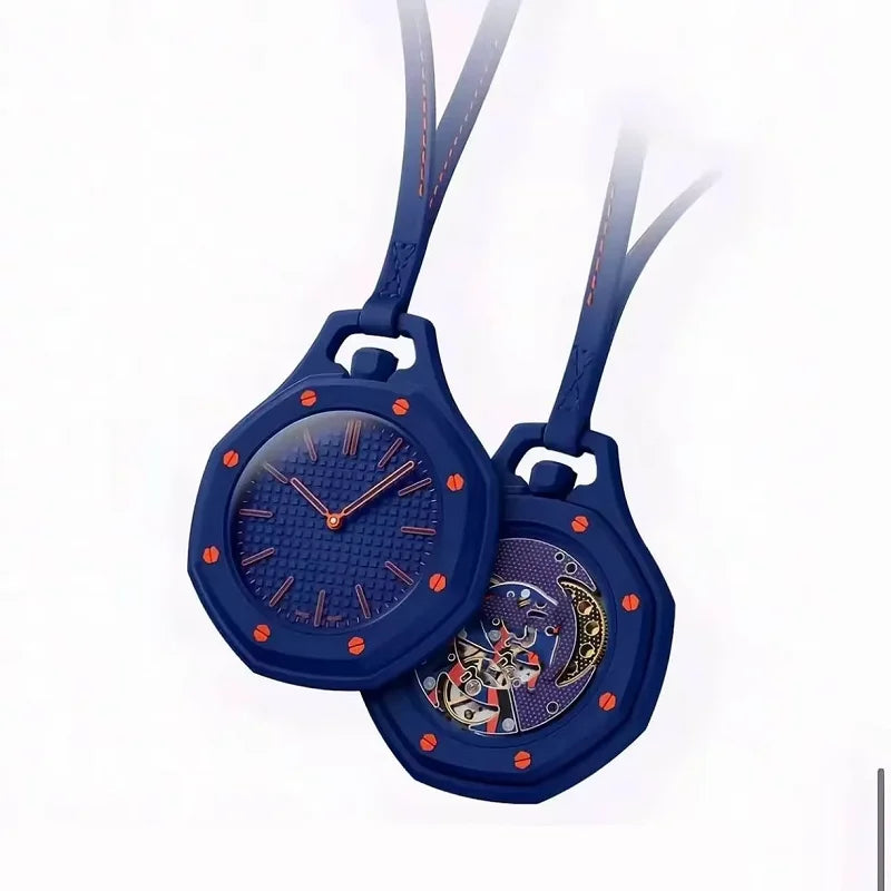 2026 New Hot Pocket /*Watch *Octagonal Pop Style Neck Quartz Movement Candy Color Quartz Watch Color Niche Personality Removable