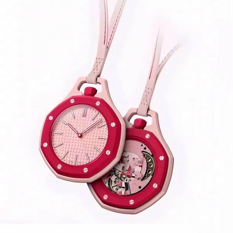 2026 New Hot Pocket /*Watch *Octagonal Pop Style Neck Quartz Movement Candy Color Quartz Watch Color Niche Personality Removable