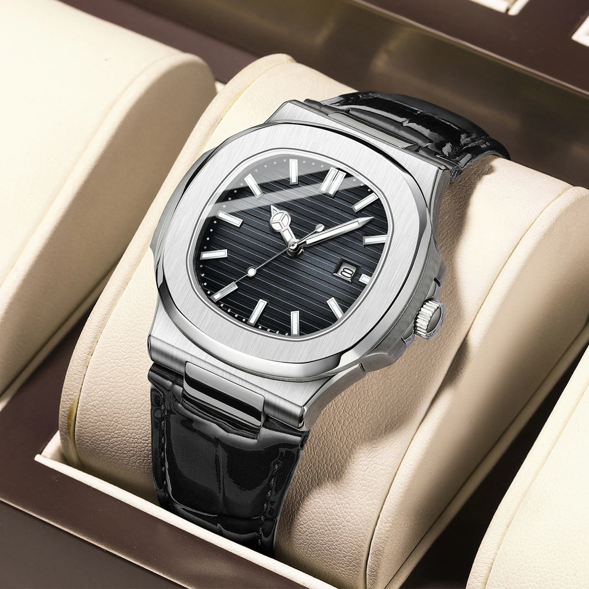 Minimalist Style Fashionable Men's Wristwatch Business Trend With Calendar Men's Watch Suitable For Daily Clothing Matching